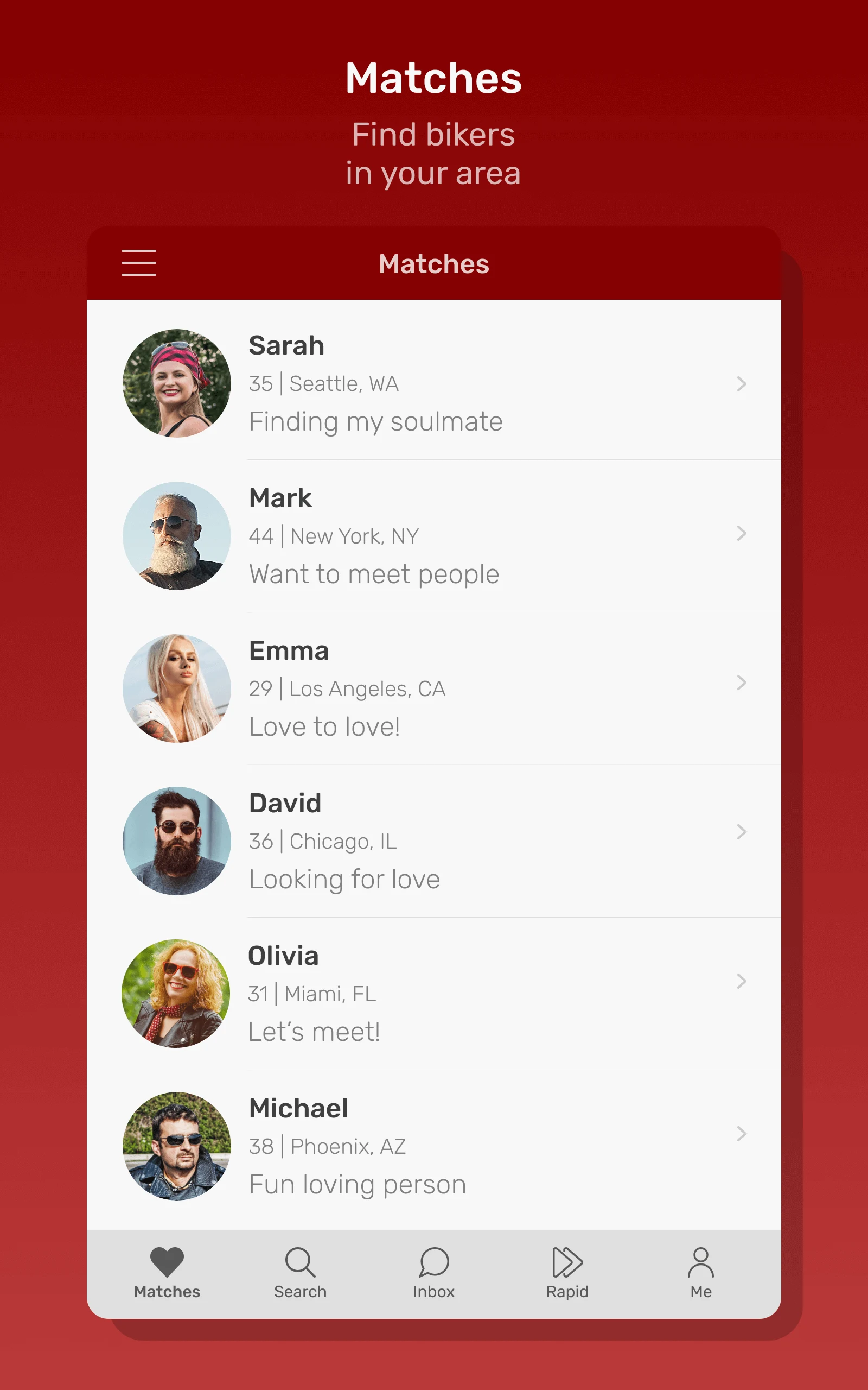 Biker Planet Dating App screenshot